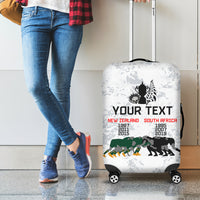 Custom New Zealand South Africa Rugby Luggage Cover History Commemorative World Cup Winners Unique LT9 - Polynesian Pride