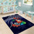 Felis Pusgua Guam Santa Area Rug Merry Christmas with Polynesian Tribal