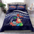 Felis Pusgua Guam Santa Bedding Set Merry Christmas with Polynesian Tribal