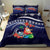 Felis Pusgua Guam Santa Bedding Set Merry Christmas with Polynesian Tribal