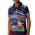 Felis Pusgua Guam Santa Kid Polo Shirt Merry Christmas with Polynesian Tribal