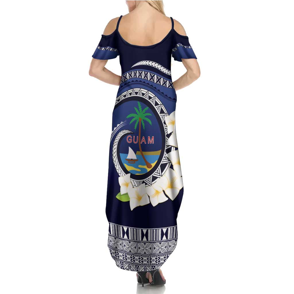 Hafai Adai Guam Guasalis Family Matching Summer Maxi Dress and Hawaiian Shirt Polynesian Tribal Pattern