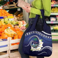 Hafai Adai Guam Guasalis Grocery Bag Polynesian Tribal Pattern
