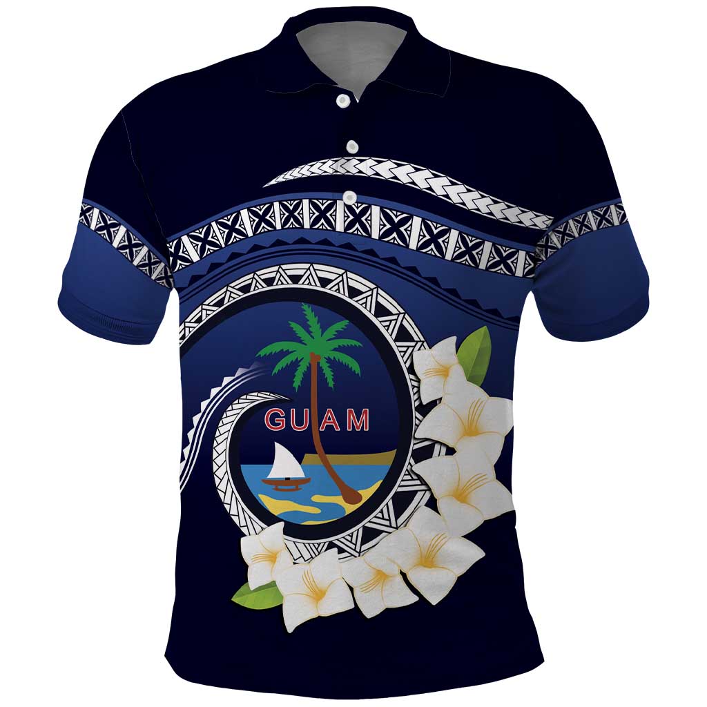 Hafai Adai Guam Guasalis Polo Shirt Polynesian Tribal Pattern