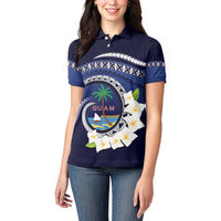 Hafai Adai Guam Guasalis Women Polo Shirt Polynesian Tribal Pattern