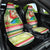 Mele Kalikimaka Hawaii Christmas Car Seat Cover Surfing Santa with Polynesian Tribal