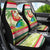 Mele Kalikimaka Hawaii Christmas Car Seat Cover Surfing Santa with Polynesian Tribal