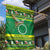 Meri Kiritimiti Cook Islands Christmas Garden Flag Maroro Flying Fish and White Stars