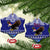 American Samoa Christmas Ceramic Ornament Manuia le Kerisimasi Polynesian Tribal LT9 Snow Flake Blue - Polynesian Pride