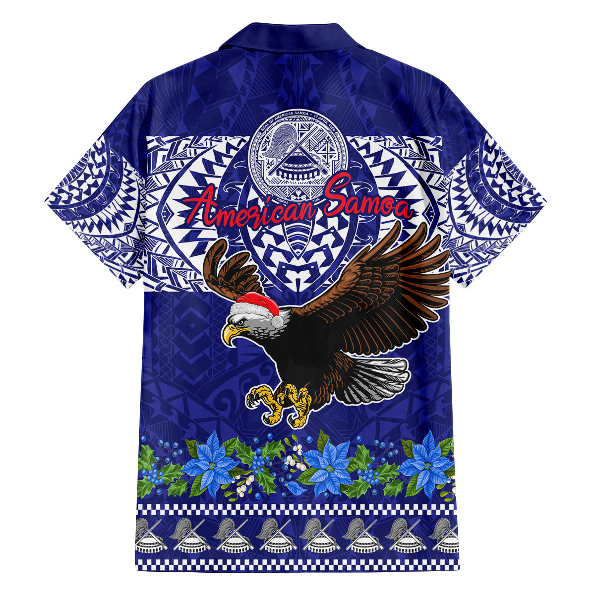 American Samoa Christmas Family Matching Long Sleeve Bodycon Dress and Hawaiian Shirt Manuia le Kerisimasi Polynesian Tribal LT9 - Polynesian Pride