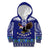 American Samoa Christmas Kid Hoodie Manuia le Kerisimasi Polynesian Tribal LT9 Blue - Polynesian Pride