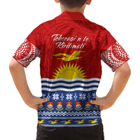 Kiribati Christmas Family Matching Long Sleeve Bodycon Dress and Hawaiian Shirt Tekeraoi n Te Tiritimati Polynesian Tribal LT9 - Polynesian Pride