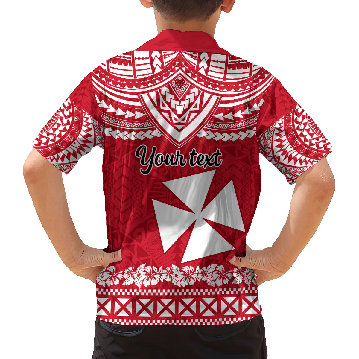 Personalised Wallis and Futuna Christmas Family Matching Tank Maxi Dress and Hawaiian Shirt Polynesian Tribal LT9 - Polynesian Pride