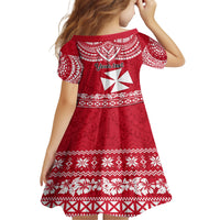 Personalised Wallis and Futuna Christmas Family Matching Tank Maxi Dress and Hawaiian Shirt Polynesian Tribal LT9 - Polynesian Pride