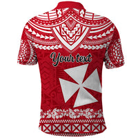 Personalised Wallis and Futuna Christmas Polo Shirt Polynesian Tribal LT9 - Polynesian Pride