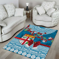 Fijian Tagimoucia Flowers Area Rug Christmas Coquette bow