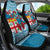 Fijian Tagimoucia Flowers Car Seat Cover Christmas Coquette bow