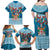 Fijian Tagimoucia Flowers Family Matching Off Shoulder Maxi Dress and Hawaiian Shirt Christmas Coquette bow