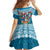 Fijian Tagimoucia Flowers Family Matching Off Shoulder Short Dress and Hawaiian Shirt Christmas Coquette bow