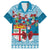 Fijian Tagimoucia Flowers Family Matching Off Shoulder Short Dress and Hawaiian Shirt Christmas Coquette bow