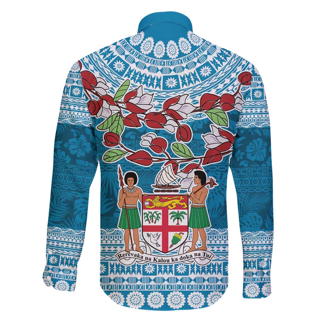 Fijian Tagimoucia Flowers Family Matching Off Shoulder Short Dress and Hawaiian Shirt Christmas Coquette bow