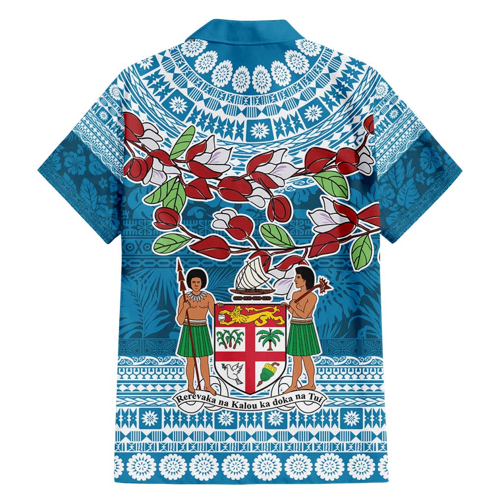 Fijian Tagimoucia Flowers Family Matching Tank Maxi Dress and Hawaiian Shirt Christmas Coquette bow