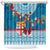 Fijian Tagimoucia Flowers Shower Curtain Christmas Coquette bow