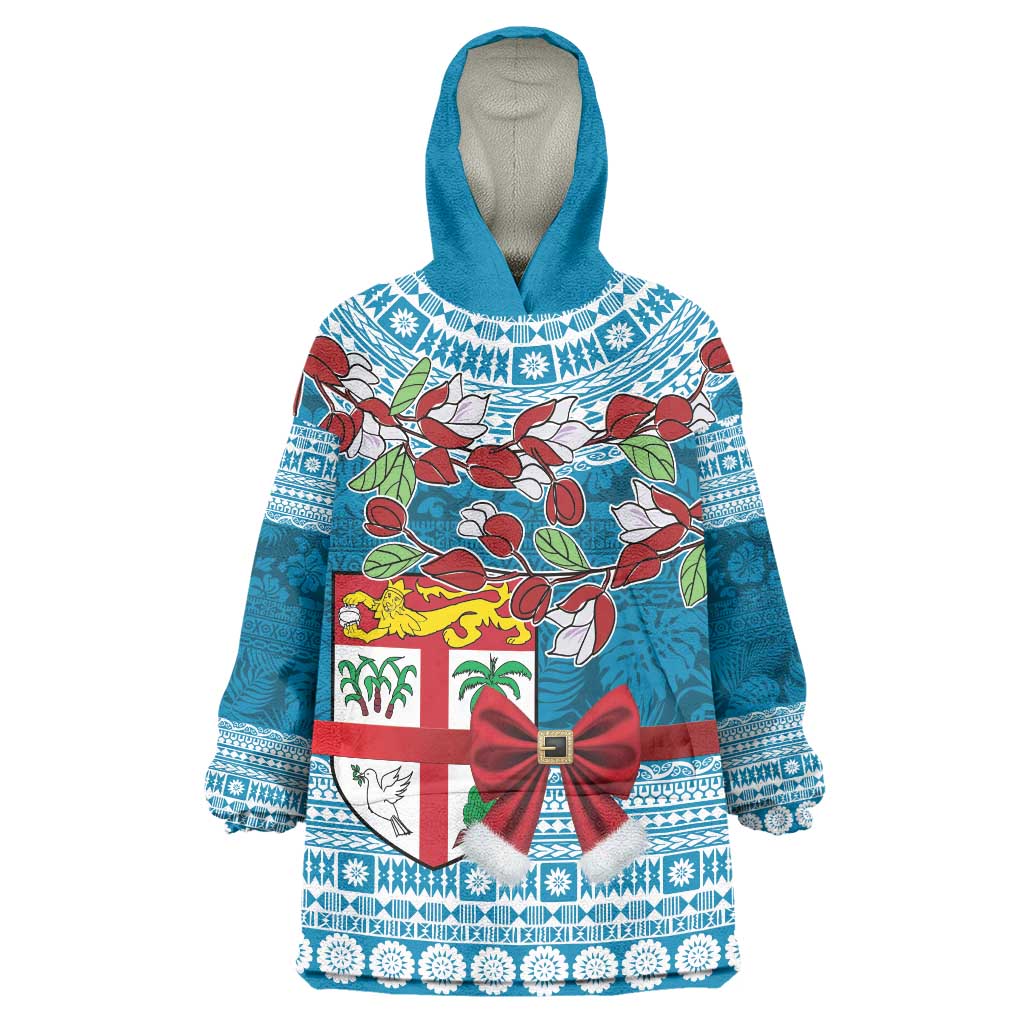 Fijian Tagimoucia Flowers Wearable Blanket Hoodie Christmas Coquette bow