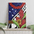 Samoan Ula Fala Flowers Canvas Wall Art Christmas Santa Belt