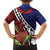 Samoan Ula Fala Flowers Family Matching Off Shoulder Maxi Dress and Hawaiian Shirt Christmas Santa Belt