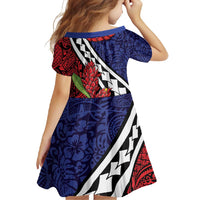 Samoan Ula Fala Flowers Family Matching Tank Maxi Dress and Hawaiian Shirt Christmas Santa Belt