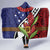 Samoan Ula Fala Flowers Hooded Blanket Christmas Santa Belt