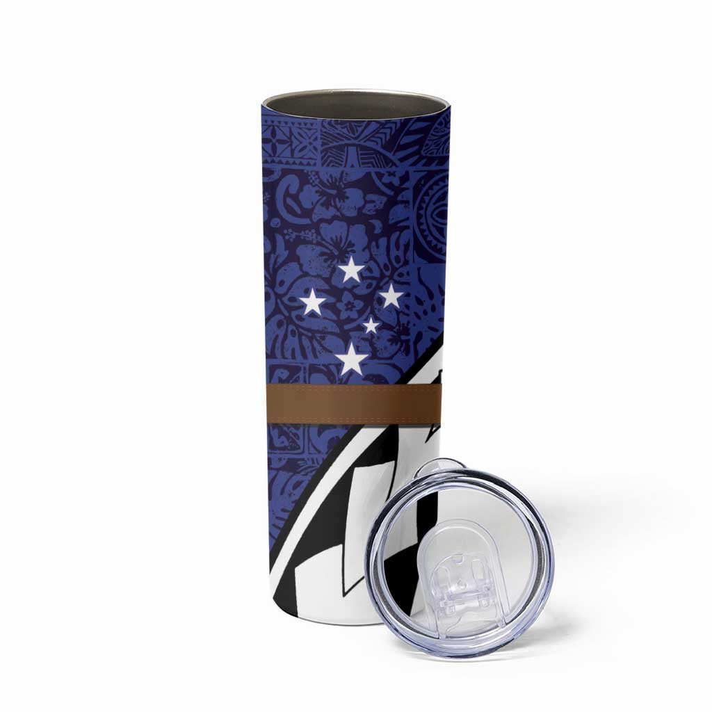 Samoan Ula Fala Flowers Skinny Tumbler Christmas Santa Belt LT9 - Polynesian Pride