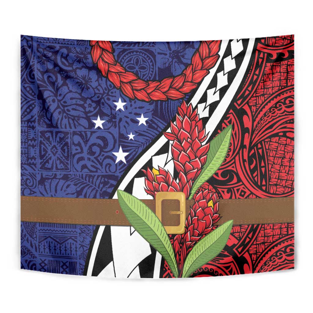 Samoan Ula Fala Flowers Tapestry Christmas Santa Belt