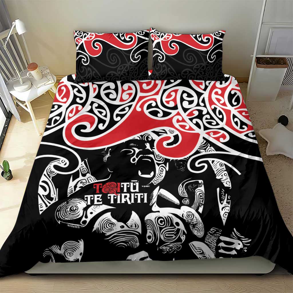 Aotearoa Toitu Te Tiriti Bedding Set New Zealand Stand Together Stand Stronger