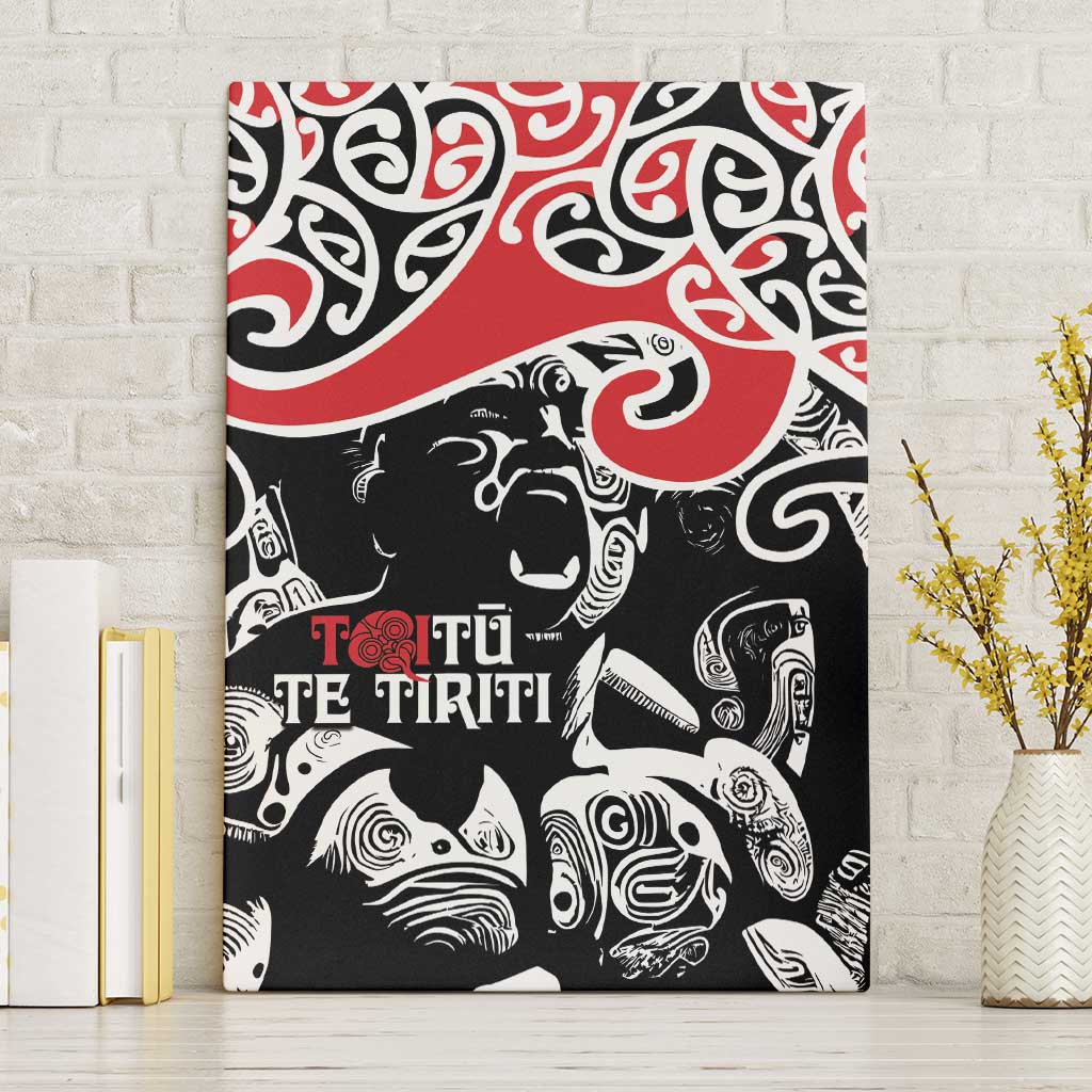 Aotearoa Toitu Te Tiriti Canvas Wall Art New Zealand Stand Together Stand Stronger