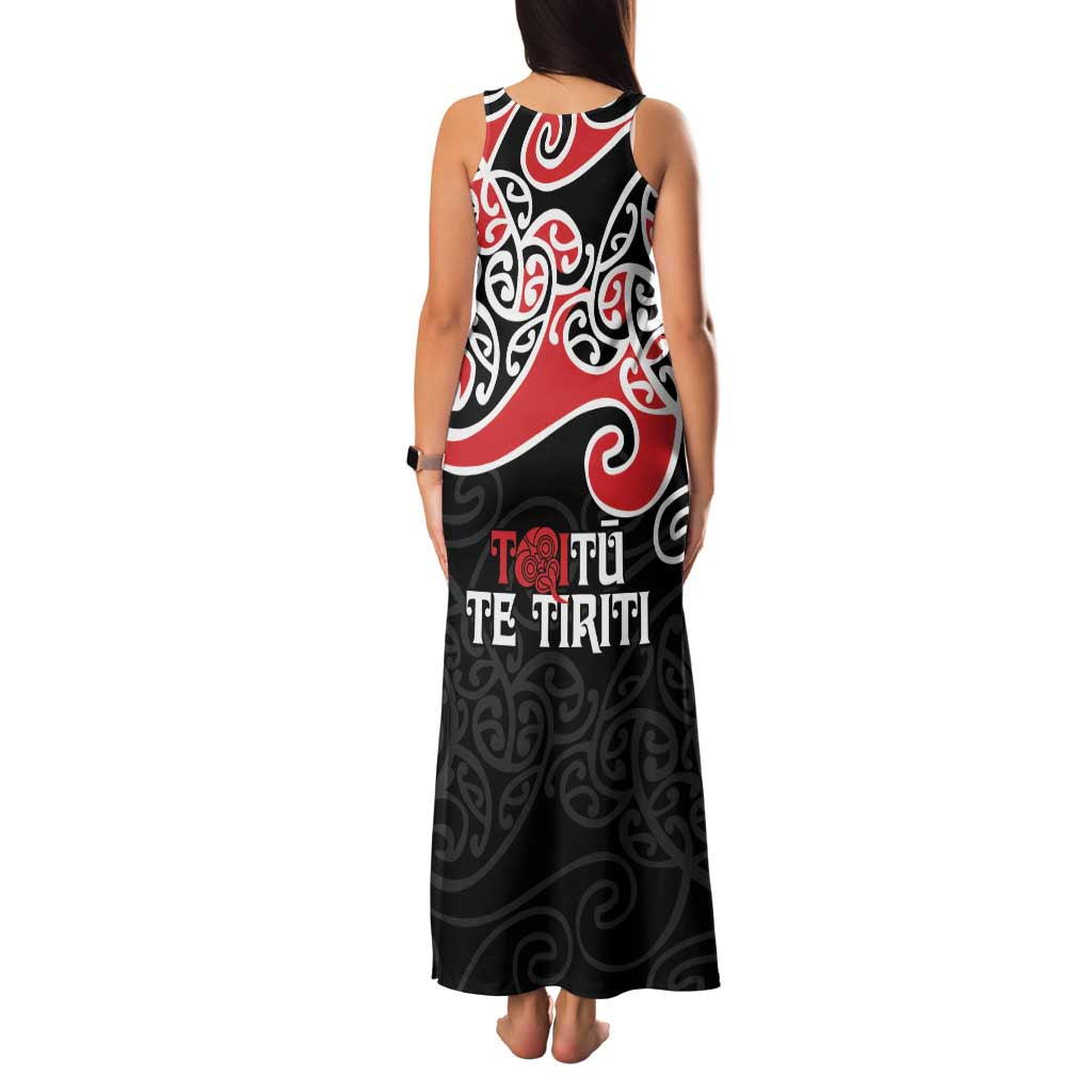 Aotearoa Toitu Te Tiriti Family Matching Tank Maxi Dress and Hawaiian Shirt New Zealand Stand Together Stand Stronger LT9 - Polynesian Pride