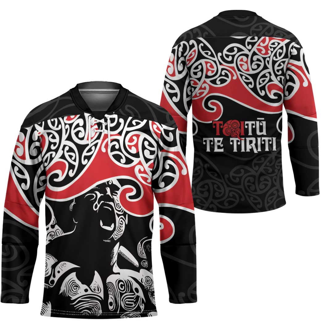 Aotearoa Toitu Te Tiriti Hockey Jersey New Zealand Stand Together Stand Stronger - Polynesian Pride