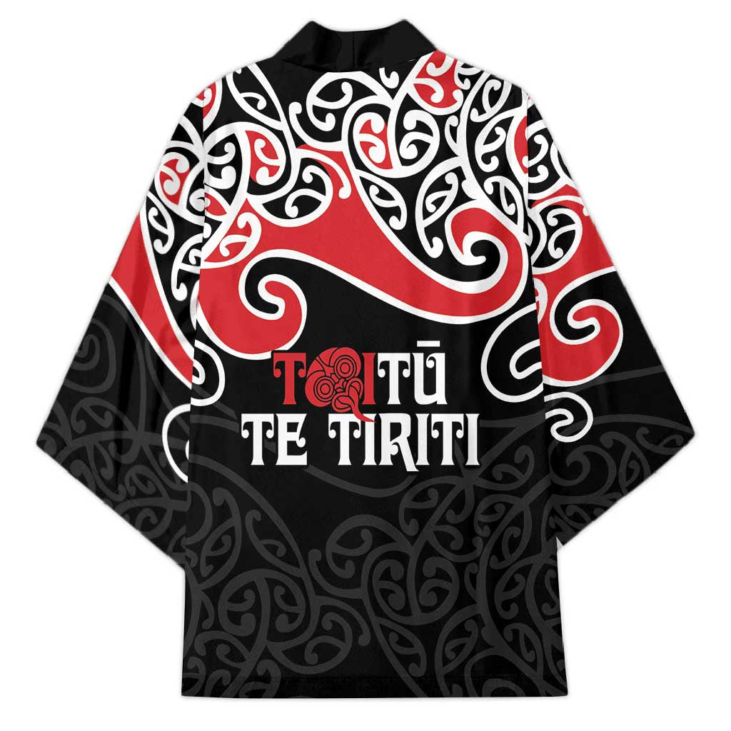 Aotearoa Toitu Te Tiriti Kimono New Zealand Stand Together Stand Stronger LT9 - Polynesian Pride