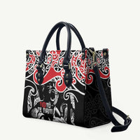 Aotearoa Toitu Te Tiriti Leather Bag New Zealand Stand Together Stand Stronger - Polynesian Pride