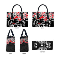 Aotearoa Toitu Te Tiriti Leather Bag New Zealand Stand Together Stand Stronger - Polynesian Pride