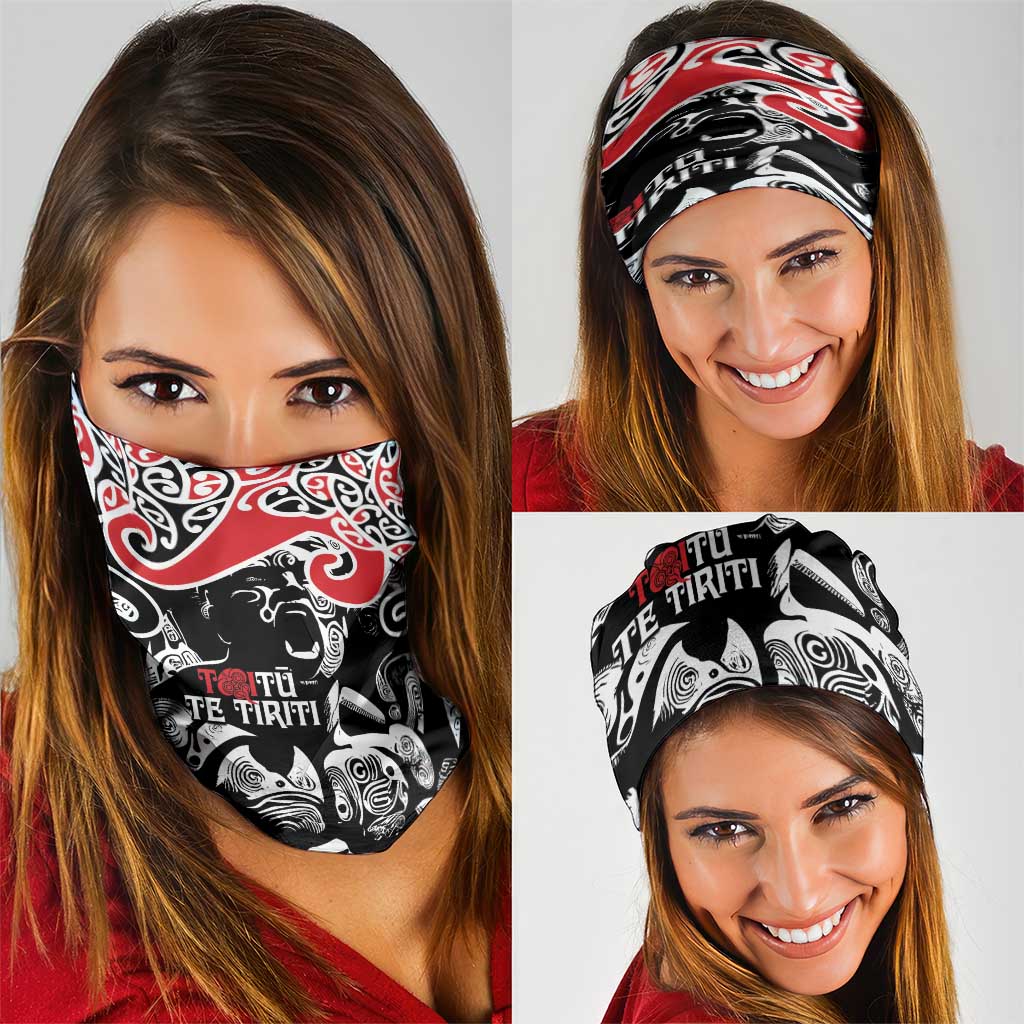 Aotearoa Toitu Te Tiriti Neck Gaiter New Zealand Stand Together Stand Stronger LT9
