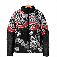 Aotearoa Toitu Te Tiriti Padded Jacket New Zealand Stand Together Stand Stronger LT9 - Polynesian Pride