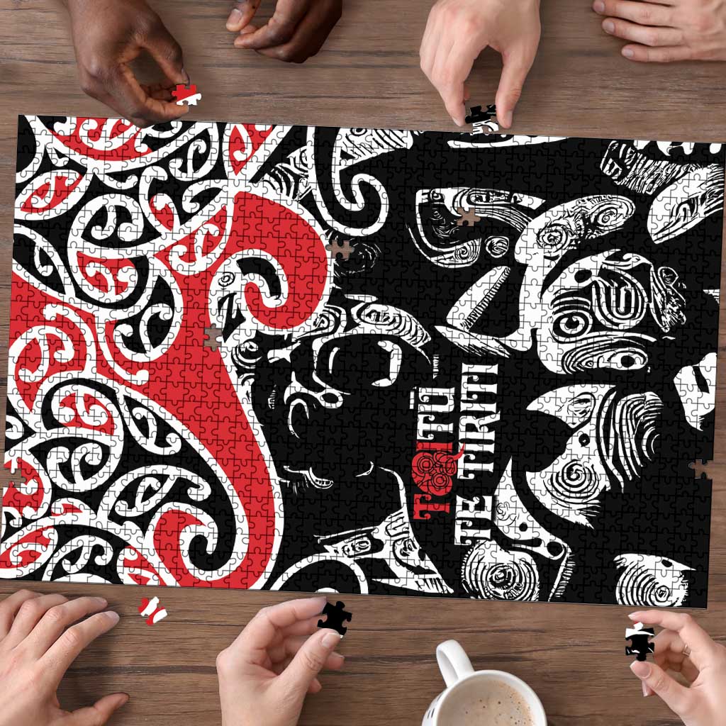 Aotearoa Toitu Te Tiriti Puzzle New Zealand Stand Together Stand Stronger LT9 - Polynesian Pride