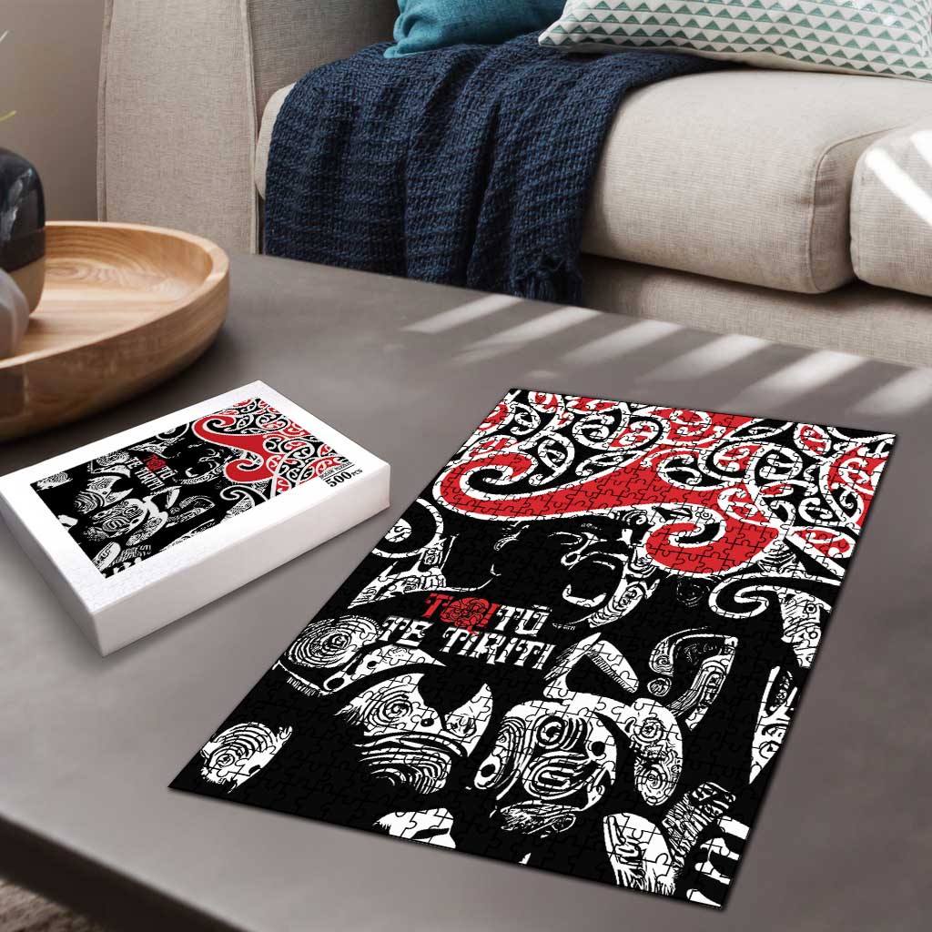 Aotearoa Toitu Te Tiriti Puzzle New Zealand Stand Together Stand Stronger LT9 - Polynesian Pride