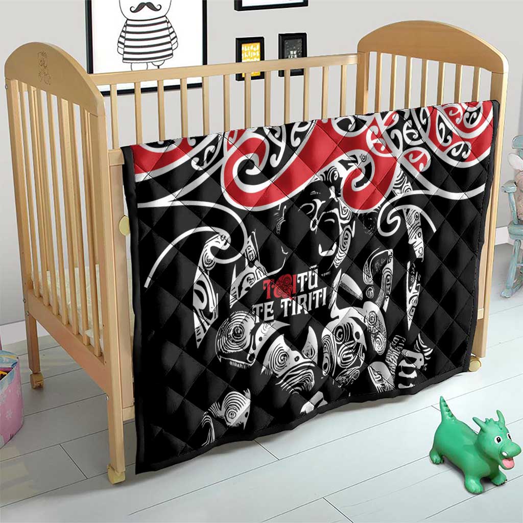 Aotearoa Toitu Te Tiriti Quilt New Zealand Stand Together Stand Stronger LT9 - Polynesian Pride