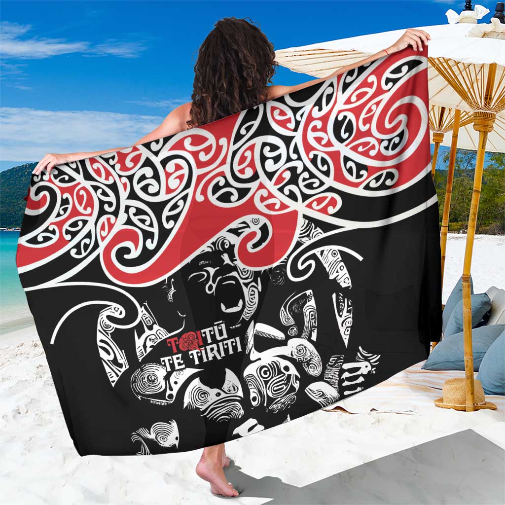 Aotearoa Toitu Te Tiriti Sarong New Zealand Stand Together Stand Stronger