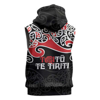 Aotearoa Toitu Te Tiriti Sleeveless Zip Hoodie New Zealand Stand Together Stand Stronger LT9