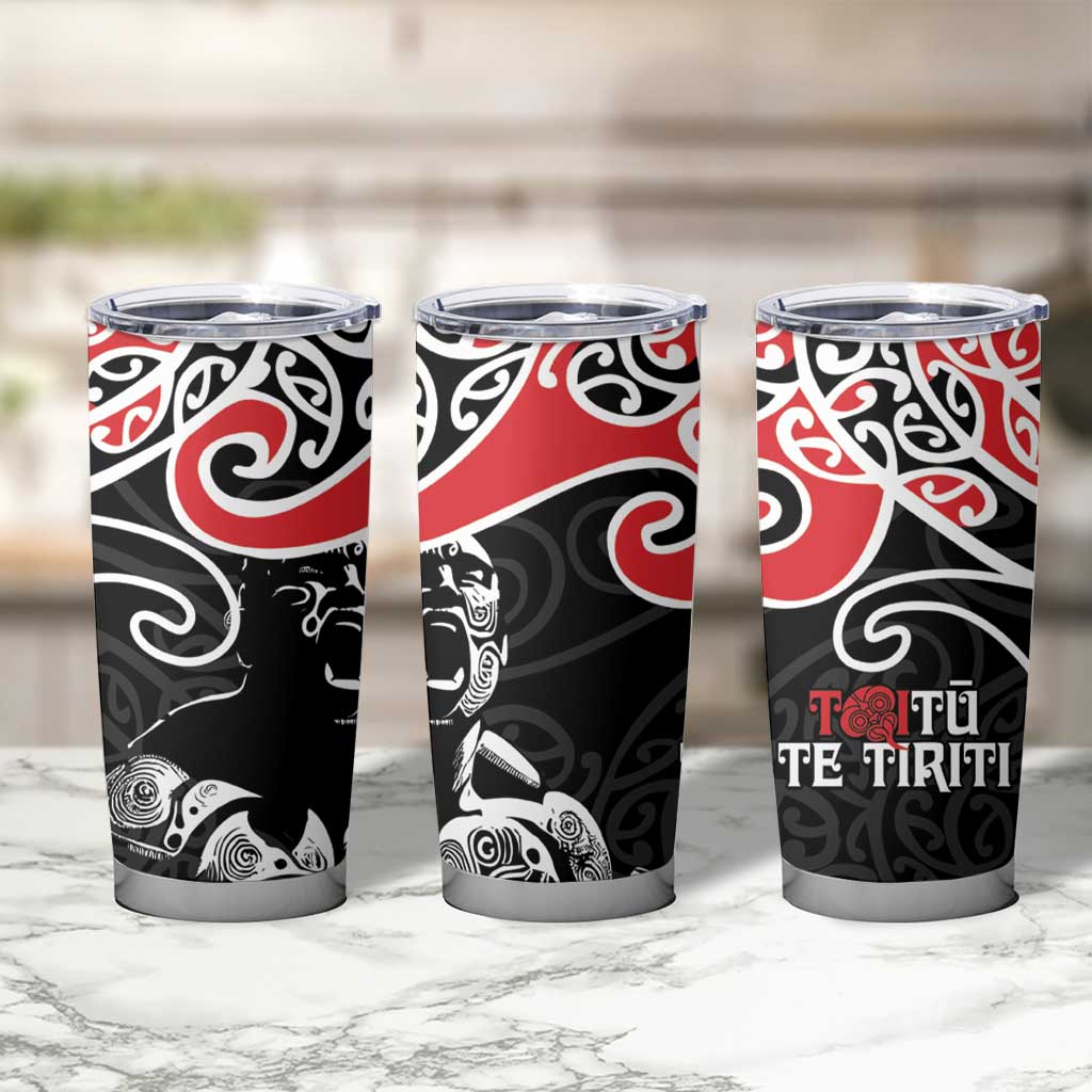 Aotearoa Toitu Te Tiriti Tumbler Cup New Zealand Stand Together Stand Stronger LT9 - Polynesian Pride