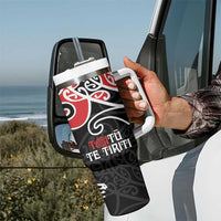 Aotearoa Toitu Te Tiriti Tumbler With Handle New Zealand Stand Together Stand Stronger LT9 - Polynesian Pride